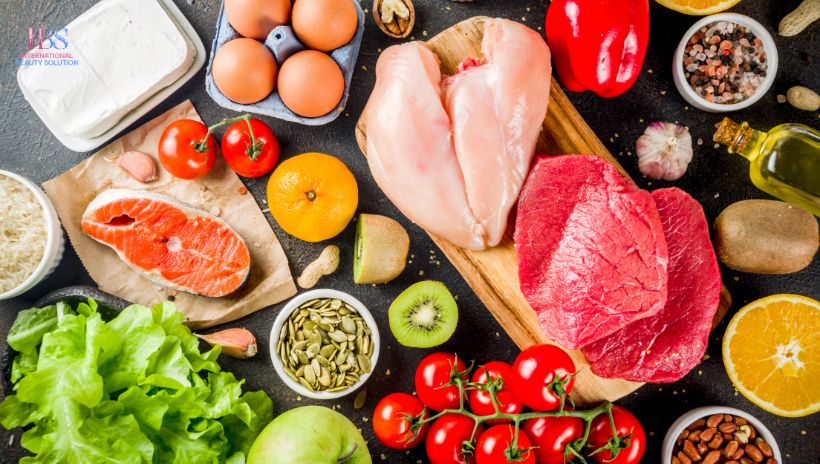 Chế độ ăn uống lành mạnh giúp giảm mỡ cằm 