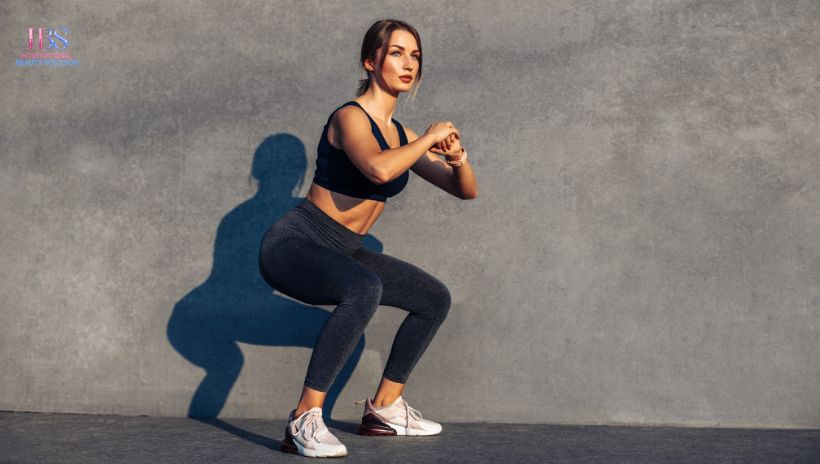 Bài tập Squat giúp giảm mỡ eo và hông 