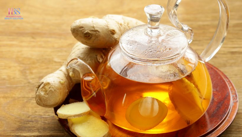 Sử dụng nước gừng ấm 
