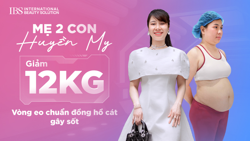 Mẹ hai con Huyền My giảm 12kg vòng eo chuẩn đồng hồ cát gây sốt