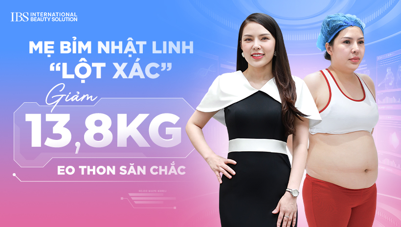 Mẹ bỉm Nhật Linh “lột xác”: Giảm 13,8kg eo thon săn chắc