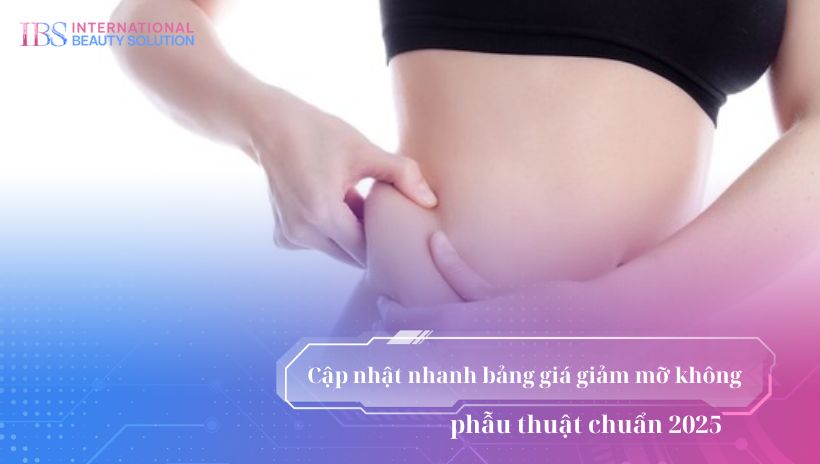 Cập nhật nhanh bảng giá giảm mỡ không phẫu thuật chuẩn 2025