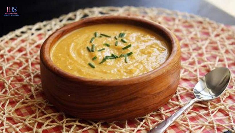 Cháo bí đỏ yến mạch 