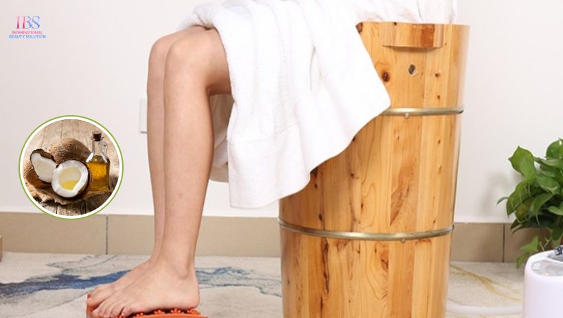 Xông hơi vùng kín kết hợp dầu dừa làm sạch sâu