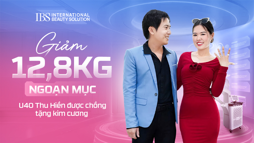 Giảm 12,8kg ngoạn mục, U40 Thu Hiền được chồng tặng kim cương