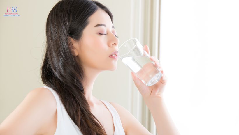 Uống đủ nước để trung hòa axit